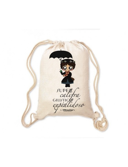 Mochila saco MTK Mary Poppins