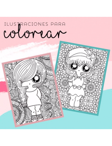 Dibujos para colorear: muñecas